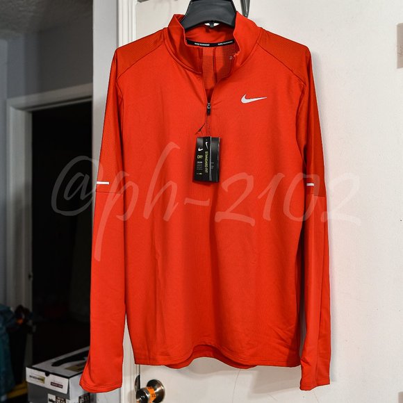 Nike Other - Nike Dri-FIT Men's 1/2-Zip Running Top RED